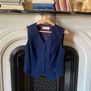 Pendleton Navy Wool Vest